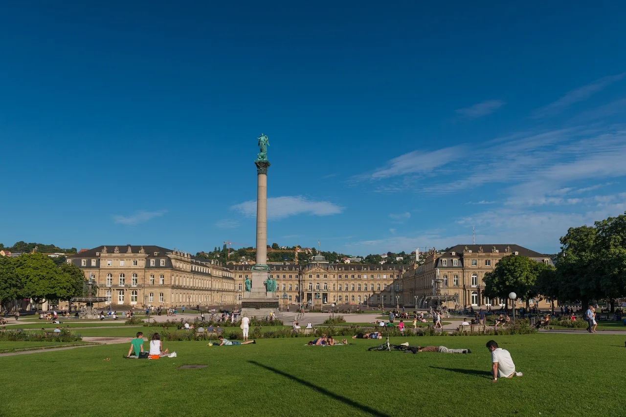 Reale Stadtansicht von Stuttgart